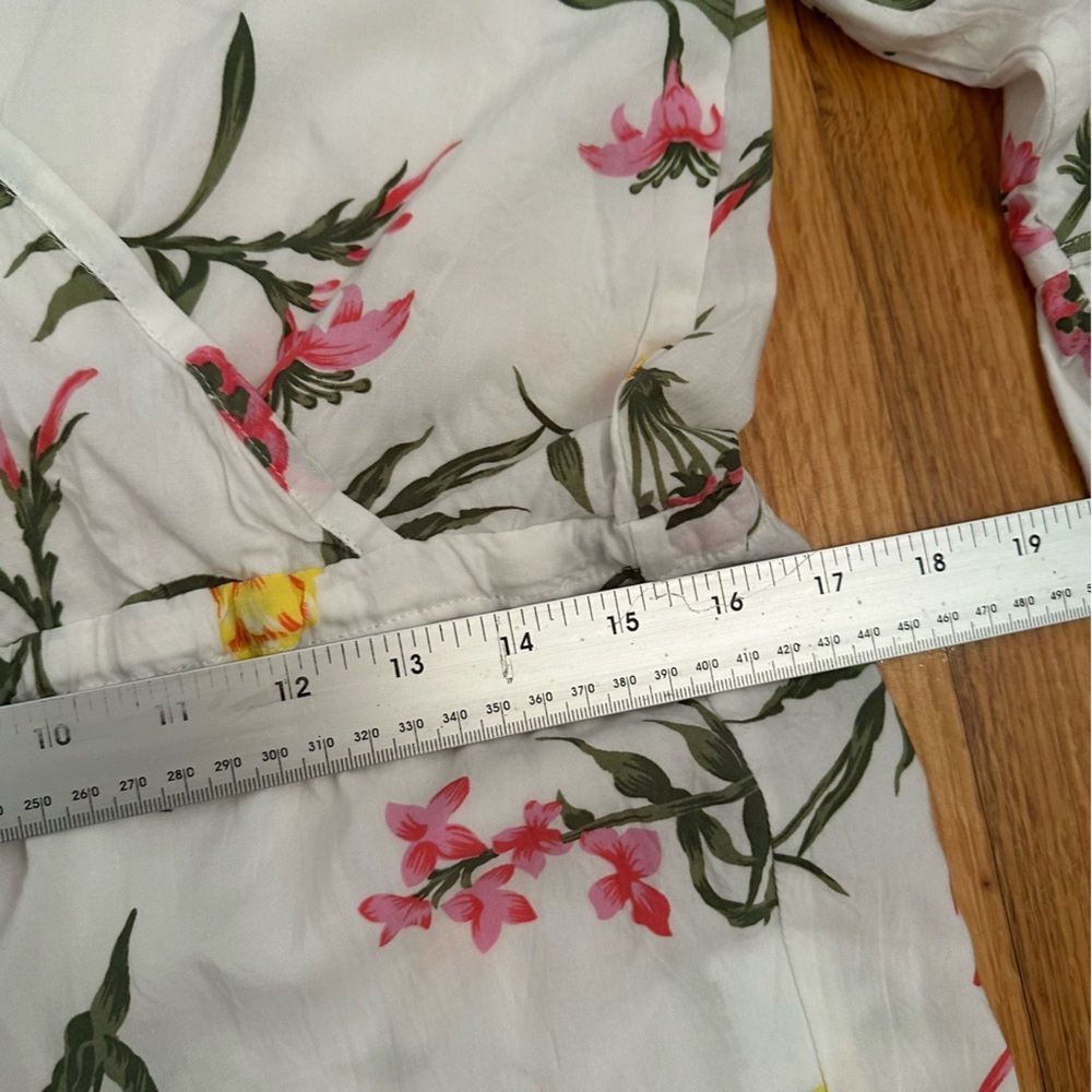 Piyama Harper White Floral Romper Size L (#2) - Picture 8 of 11